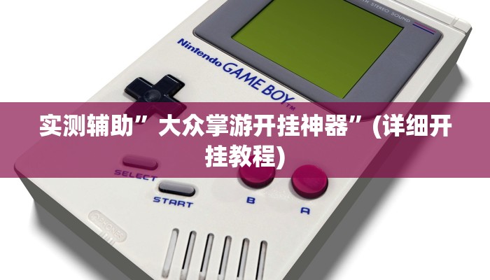 实测辅助”大众掌游开挂神器”(详细开挂教程)