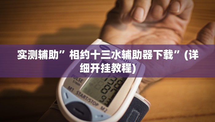 实测辅助”相约十三水辅助器下载”(详细开挂教程)