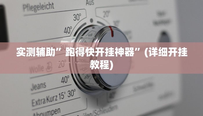 实测辅助”跑得快开挂神器”(详细开挂教程)