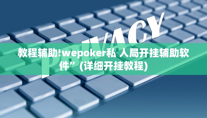 教程辅助!wepoker私 人局开挂辅助软件”(详细开挂教程)