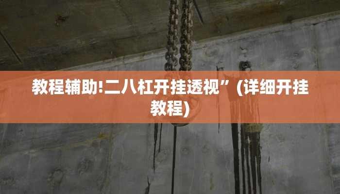 教程辅助!二八杠开挂透视”(详细开挂教程)