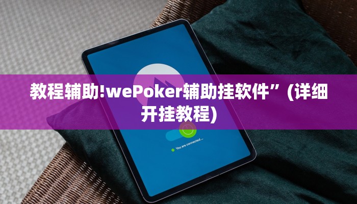 教程辅助!wePoker辅助挂软件”(详细开挂教程)